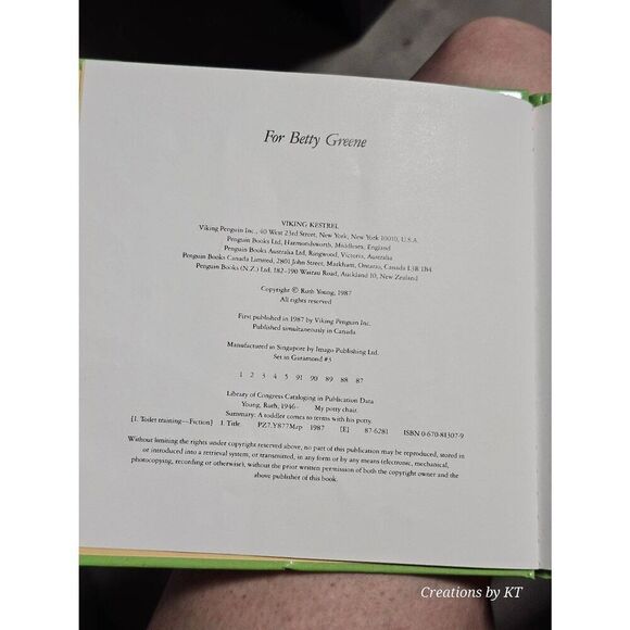 My Potty Chair Hardback Vintage Book for Children by Young, Ruth 1986 EUC - Picture 3 of 8